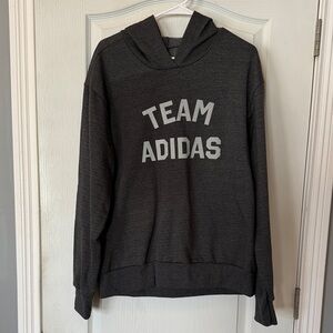 Men’s Adidas Men's dark gray Team Hoodie, size Large